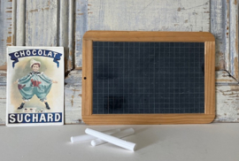 Vintage krijtbordje leibordje met en zonder raster