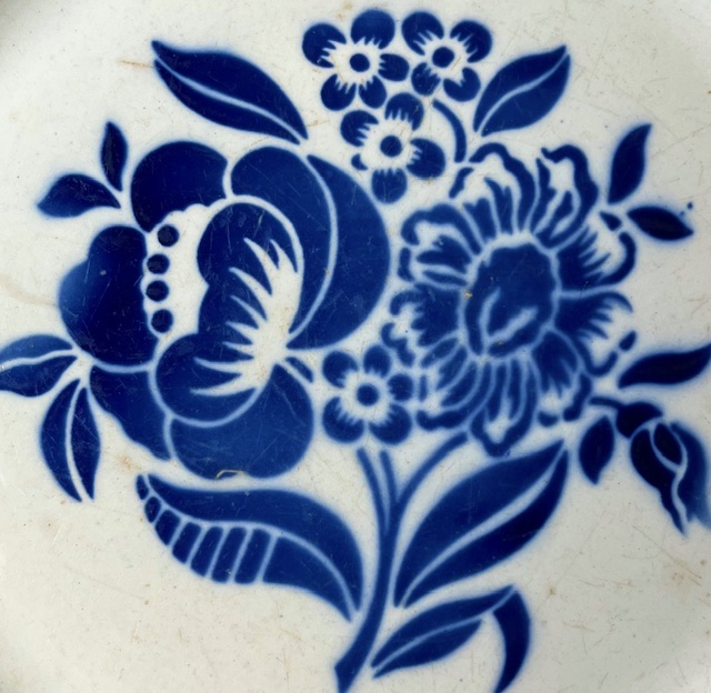 Digoin Sarreguemines Fleur Bleue ontbijtbordje
