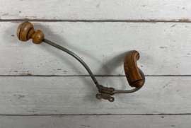 Franse antieke dubbele wand kapstokhaak