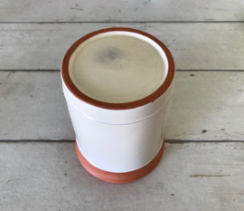 Terracotta wijnkoeler klein formaat deels geglazuurd