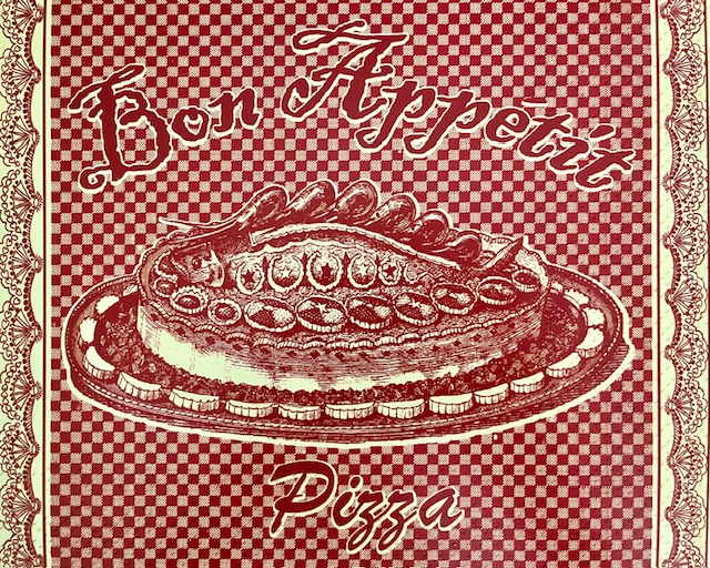 Bon appétit metalen reclamebord Pizza