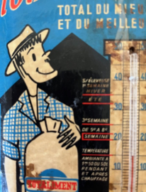 Originele vintage Franse reclame thermometer Totaliment