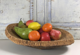Natuurlijke kurk schors schaal fruitschaal rustieke kom handgemaakt
