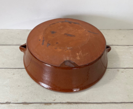 Franse flinke terracotta pot kookpot met deksel (nieuw!)