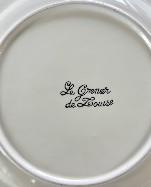 Plat bord diner bord Le Grenier de Louise