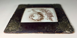 Antieke Franse fotolijst met foto van dreumes