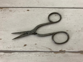 Antieke Franse ijzeren schaar voor decoratie