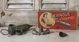 Vintage brocante slagroomspuit in originele doos JTR