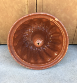 Terracotta aardewerk geglazuurde tulbandvorm