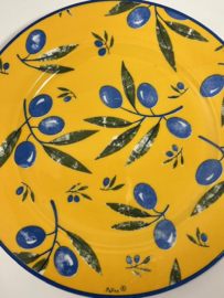 Faience ligne Hôtesse Pallux dinerbord met olijven