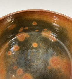 Vallauris Franse aardewerk schaal / pot met oren