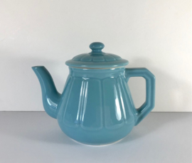 Franse art deco turquoise theepot