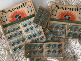 Vintage Franse drukknoopjes Saphir