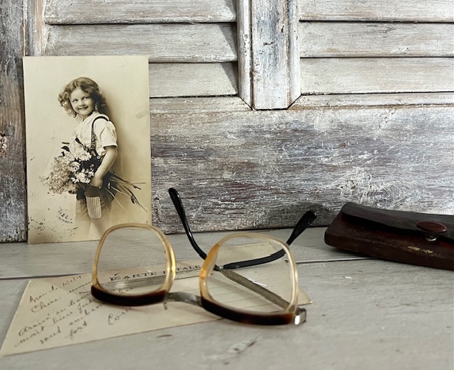 Franse vintage bril vlindermodel circa 1960 in originele etui