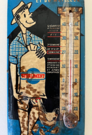Originele vintage Franse reclame thermometer Totaliment