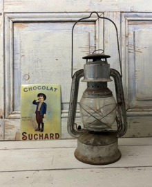 Antieke Franse stormlamp met lont A/C