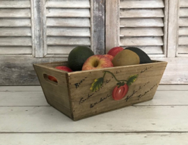Frans vintage fruitbakje kistje mandje oogstbakje