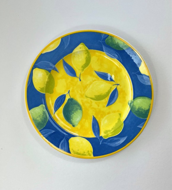 Faience ligne Hôtesse plat bord diner bord citroenen