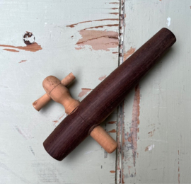 Vintage houten kraantje van Frans wijnvat tapkraantje