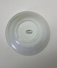 Faience ligne Hôtesse Pallux grote diepe schaal met drie borden. Aanbieding!