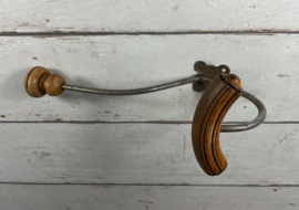 Franse antieke dubbele wand kapstokhaak