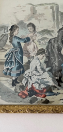 Lithografie La Mode Illustrée aan zee