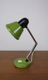 Groen bureaulamp met zwarte kap