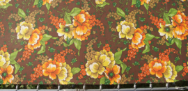 Vintage strecher met bloemprint