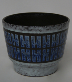 VIntage blauwe bloempot