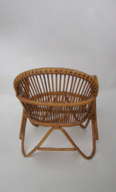 Vintage rotan rohe stoel