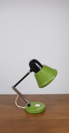 Groen bureaulamp met zwarte kap
