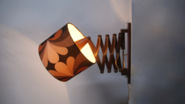 Schaarlamp met retro kap