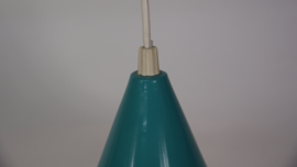 Vintage turquoise heksenhoedlamp ELCO LITE