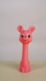 Roze piep girafje