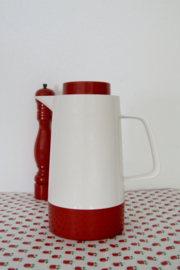 Wit met rode thermoskan Melitta