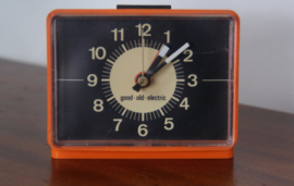 Oranje jaren 70 wekker