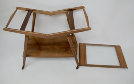 Vintage houten serveerwagen