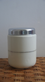 Witte emaille suikerpot