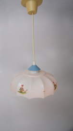 Vintage wit glas kinderkamer hanglamp