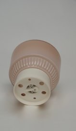 Art deco zacht roze plafondlamp