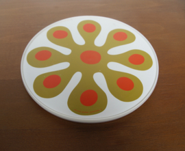 Flower power turntable/ draaibaar dienblad Lazy Susan