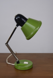 Groen bureaulamp met zwarte kap