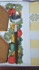 Vintage slacouvert met servetset