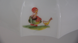 Vintage wit glas kinderkamer hanglamp