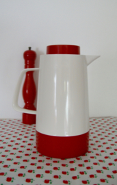 Wit met rode thermoskan Melitta