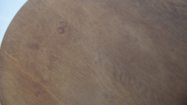Houten ronde bijzettafel