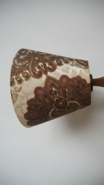 Houten schaarlamp / Vintage harmonicalamp