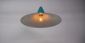 Vintage turquoise heksenhoedlamp ELCO LITE