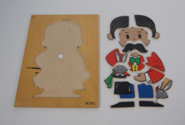 Houten ROLF schoolpuzzel ; goochelaar