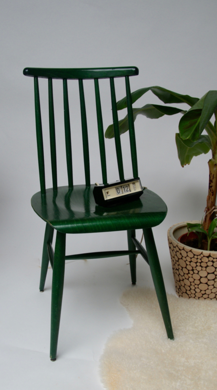 envelop sessie insluiten Vintage spijlenstoel groen jaren 60 | Verkocht | RetroLoes